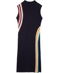 Paul Smith - Ribbed Form-Fitting Knitted Jumper Dress - Lyst