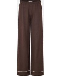 The Couture Club - Knitted Panel Trousers - Lyst
