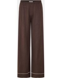 The Couture Club - Knitted Panel Trousers - Lyst