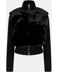 Moose Knuckles - Dua Bunny Textured Relaxed Fit Cardigan - Lyst