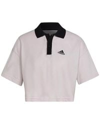 adidas - S Polo Shirt T Pink S - Lyst