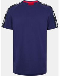 HUGO - T-Shirt With Logo Signature Tape Detail - Lyst