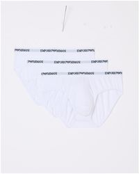 Emporio Armani - Structured Waistband Short Shorts - Lyst