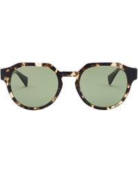 AllSaints - Geometric Angular Hexagon Sunglasses - Lyst