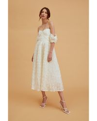 True Decadence - Amelia Bardot Bust Cup Midi Dress - Lyst