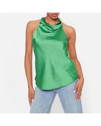 I Saw It First - Halter Cowl Neck Top - Lyst