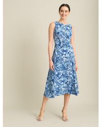 Gina Bacconi - Odelia Floral Print Midi Dress - Lyst