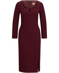 BOSS - Dihera1 Wrap Dress - Lyst