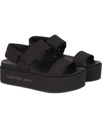 Calvin Klein - Flatform Sandals - Lyst