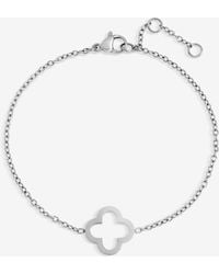 Jon Richard - Sterling Plated Waterproof Clover Bracelet - Lyst