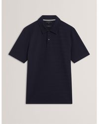 Ted Baker - Textured Short Sleeve Polo Shirt - Lyst