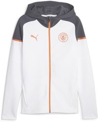 PUMA - Mcfc Casuals Hooded Jkt Hoody - Lyst