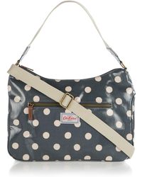 cath kidston button spot curve shoulder bag