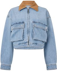 GOOD AMERICAN - Good Denim Crop Jkt Ld64 - Lyst