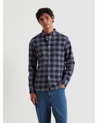 Farah - Brewer Orgchck Long Sleeve Patterned Shirt - Lyst