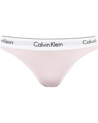 Calvin Klein - Modern Cotton Stretch-cotton Bikini Briefs - Lyst