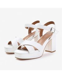 Where's That From - Marcia Wide Fit Statement Platform Strappy Block H - Lyst