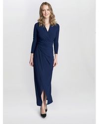 Gina Bacconi - Hilary Jersey Wrap Maxi Dress - Lyst