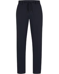 BOSS - Straight Leg Trousers - Lyst