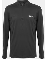 BOSS - 1/4 Zip Performance Tracksuit Top - Lyst