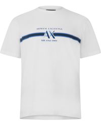 ARMANI EXCHANGE - S Back Print T-shirt White S - Lyst