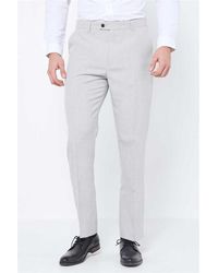 Studio - Textured Regular Fit Suit Trousers - Lyst