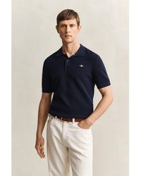 GANT - Short Sleeve Polo Shirt - Lyst