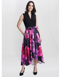 Gina Bacconi - Annabelle Printed High Low Dress - Lyst