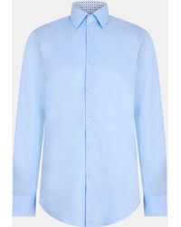 BOSS - H Hank Kent Long Sleeve Oxford Shirt - Lyst