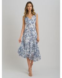 Gina Bacconi - India Chiffon Print Dress - Lyst