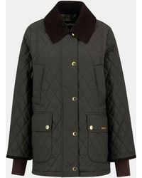 Barbour - Modern Beadnell Long Sleeve Thigh Length Quilted Jacket - Lyst
