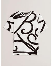 Ted Baker - Tb Script Regular Fit T-Shirt - Lyst