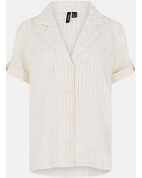 Vero Moda - Relaxed Fit Short Sleeve Shirt - Lyst