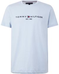 Tommy Hilfiger - Logo Crew Neck T Shirt - Lyst