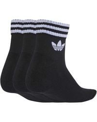 adidas Originals - 3S Cotton Ankle Socks 3 Pack - Lyst