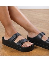 Where's That From - Where's Strap Slider Flat Sandals - Lyst