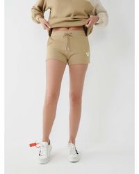 TRUE RELIGION - Fleece Lounge Jogger Shorts - Lyst