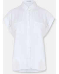 Bella Dahl - Pocket Short-Sleeve Plain Shirt - Lyst