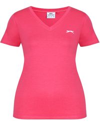 Slazenger 1881 - Ladies V Neck Tee Shirt - Lyst