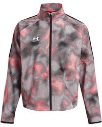 Under Armour - S Ws Ch. Pro Track Prnt Top Red Xxl - Lyst