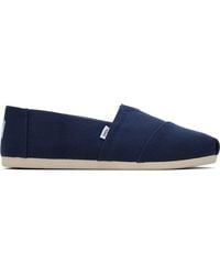 TOMS - S Recycled Canvas Navy - Lyst