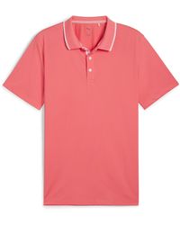 PUMA - Solid Polo Short Sleeve Performance Polo Shirt - Lyst