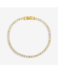 Jon Richard - Plated Cz Round Tennis Bracelet - Lyst