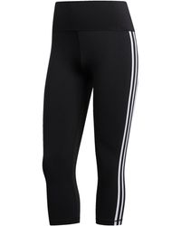 adidas - Believe This 2.0 3-Stripes 3/4 Leggings - Lyst
