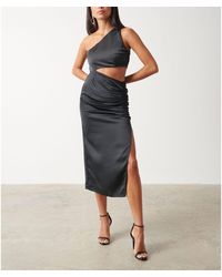 Pretty Lavish - Cut Out Structured Fit Dress - Lyst