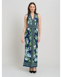 Gina Bacconi - Marisa V-Neck Sleeveless Maxi Dress - Lyst