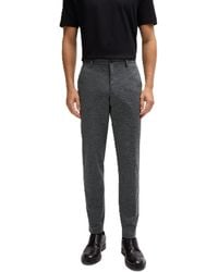 BOSS - Straight Leg Trousers - Lyst
