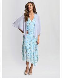 Gina Bacconi - Chiffon Waterfall Cover-Up Cape - Lyst