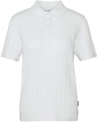 Barbour - Hartland Short Sleeve Polo Neck Jumper - Lyst