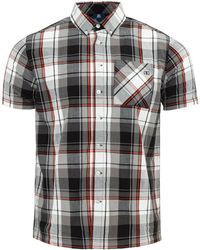 GIORGIO - Short Sleeve Check Shirt - Lyst